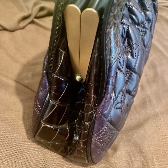 ***RARE***Louis Vuitton Alligator-Trimmed Vienna Sac Fermoir MM Handle Bag - Picture 7 of 16